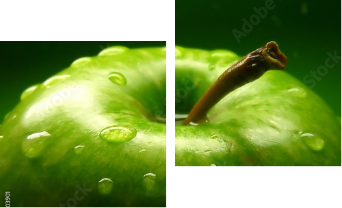 green apple - Zweiteiliges Leinwandbild, Diptychon