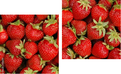 strawberries - Zweiteiliges Leinwandbild, Diptychon