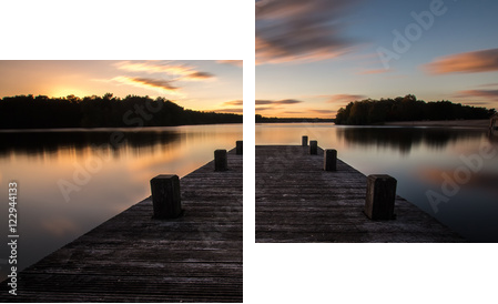 Die Brücke - Zweiteiliges Leinwandbild, Diptychon