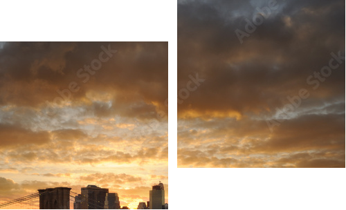 New York manhattan - Zweiteiliges Leinwandbild, Diptychon