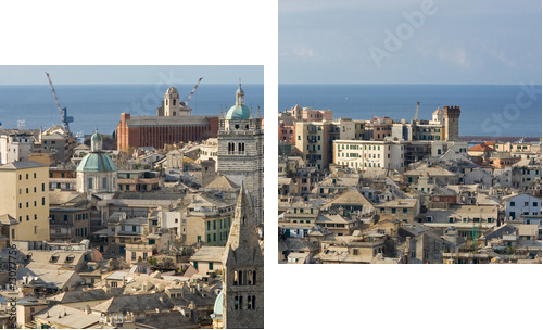 Genova, centro storico - Zweiteiliges Leinwandbild, Diptychon