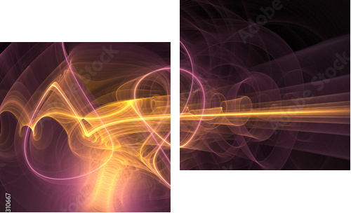 light explosion - Zweiteiliges Leinwandbild, Diptychon
