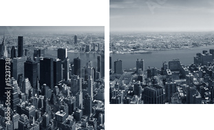Panorama Nowego Jorku
 - Zweiteiliges Leinwandbild, Diptychon