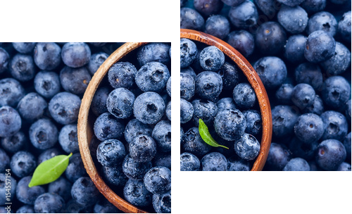 Fresh blueberry - Zweiteiliges Leinwandbild, Diptychon