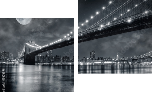 Brooklyn Bridge - Zweiteiliges Leinwandbild, Diptychon