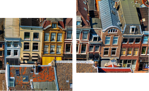 Utrecht city areal view - Zweiteiliges Leinwandbild, Diptychon