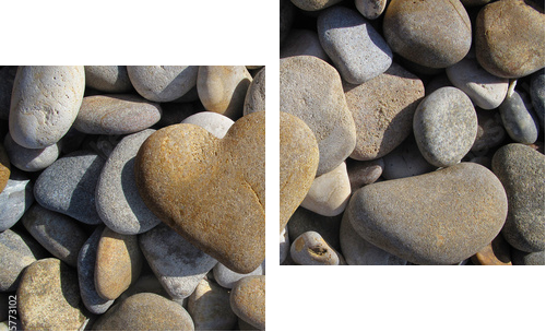 Coeur 22211 - Zweiteiliges Leinwandbild, Diptychon