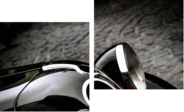 vintage car - Zweiteiliges Leinwandbild, Diptychon