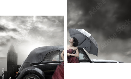 lady - Zweiteiliges Leinwandbild, Diptychon