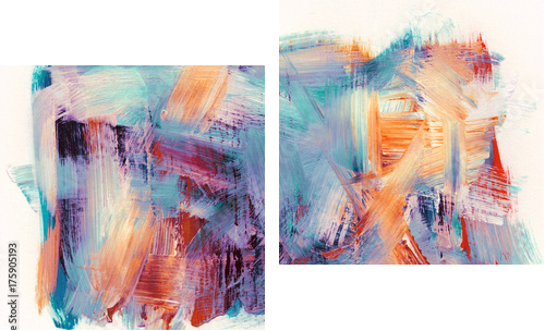 Abstract  backgrounds - Zweiteiliges Leinwandbild, Diptychon