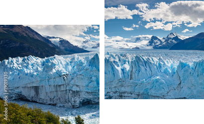 Perito Moreno Glacier, Patagonia, Argentina - Panoramic View - Zweiteiliges Leinwandbild, Diptychon