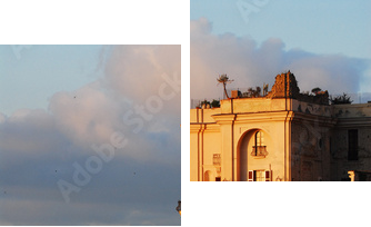 Palazzo Donn Anna in Via Posillipo - Napoli Campania - Zweiteiliges Leinwandbild, Diptychon