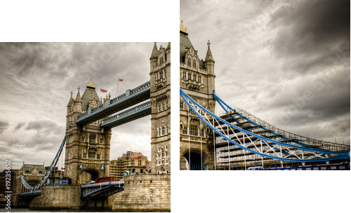 Tower Bridge - Zweiteiliges Leinwandbild, Diptychon