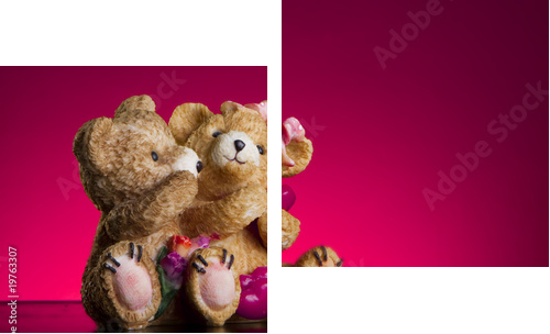 Valentine Concept - Zweiteiliges Leinwandbild, Diptychon
