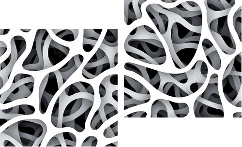 Hintergrund organisch - Zweiteiliges Leinwandbild, Diptychon