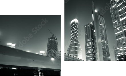 Megacity Highway - Zweiteiliges Leinwandbild, Diptychon