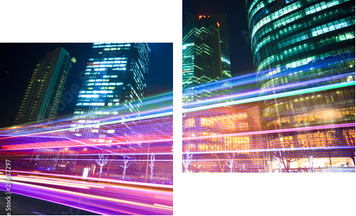 light trails - Zweiteiliges Leinwandbild, Diptychon