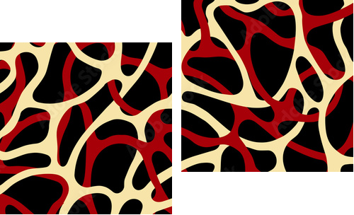 Verflochtener Hintergrund - Zweiteiliges Leinwandbild, Diptychon