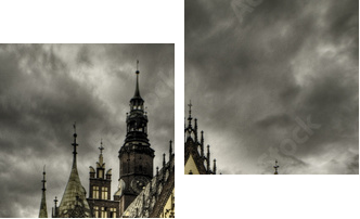 wroclaw- rynek - Zweiteiliges Leinwandbild, Diptychon