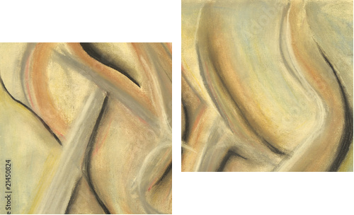 Dancing In Space - Zweiteiliges Leinwandbild, Diptychon