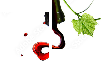 Wino z artystyczną duszą
 - Zweiteiliges Leinwandbild, Diptychon
