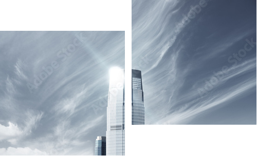 Future city - newyork city - Zweiteiliges Leinwandbild, Diptychon