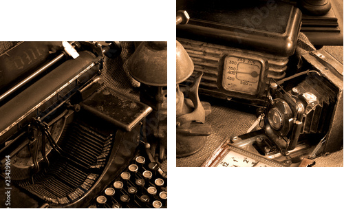 Vintage still-life - Zweiteiliges Leinwandbild, Diptychon