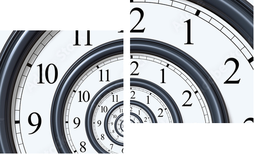 Zegar – spirala czasu
 - Zweiteiliges Leinwandbild, Diptychon