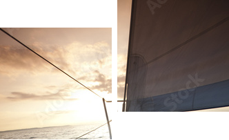 Yacht - Zweiteiliges Leinwandbild, Diptychon
