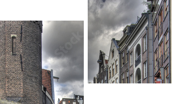 Amsterdam Canal - Zweiteiliges Leinwandbild, Diptychon