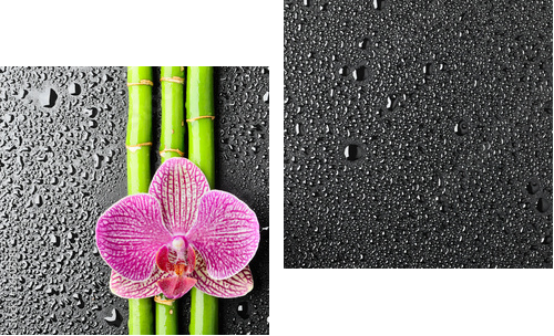 spa background - Zweiteiliges Leinwandbild, Diptychon