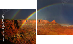 rainbows of canyonlands - Zweiteiliges Leinwandbild, Diptychon