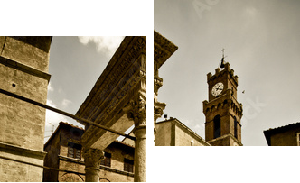 Tuscan historic architecture - Zweiteiliges Leinwandbild, Diptychon
