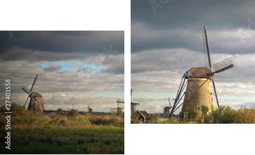 kinderdijk - Zweiteiliges Leinwandbild, Diptychon