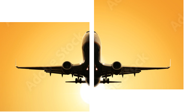 take-off runway - Zweiteiliges Leinwandbild, Diptychon