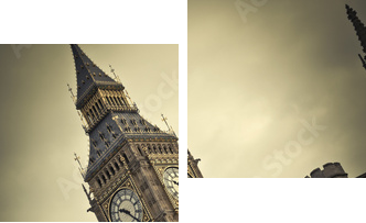 Big Ben, London - Zweiteiliges Leinwandbild, Diptychon