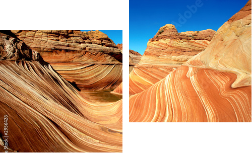 the wave - Zweiteiliges Leinwandbild, Diptychon