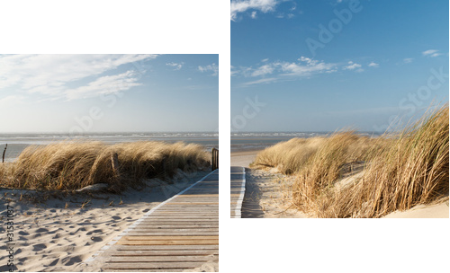 Nordsee Strand auf Langeoog - Zweiteiliges Leinwandbild, Diptychon