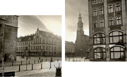 photo of a beautiful city - Zweiteiliges Leinwandbild, Diptychon