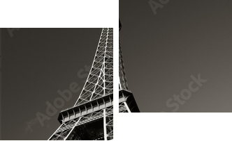 Wieża Eiffela – żelazna dama Paryża - Zweiteiliges Leinwandbild, Diptychon