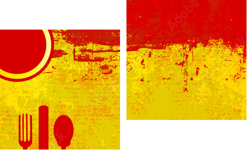 Włoska kuchnia w Twoim domu
 - Zweiteiliges Leinwandbild, Diptychon