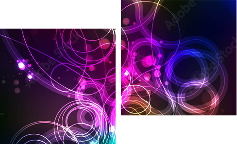 Abstract Background Vector - Zweiteiliges Leinwandbild, Diptychon
