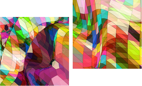 Abstract Background Vector - Zweiteiliges Leinwandbild, Diptychon
