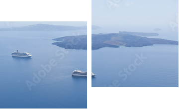 Santorini - Zweiteiliges Leinwandbild, Diptychon
