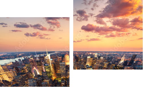 New York - Zweiteiliges Leinwandbild, Diptychon