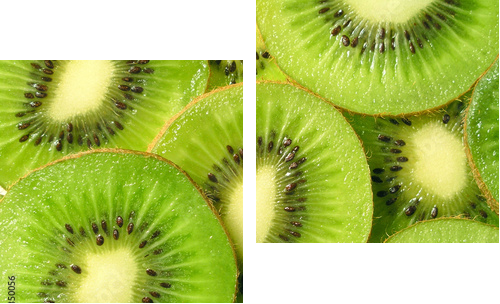 kiwi fruit - Zweiteiliges Leinwandbild, Diptychon