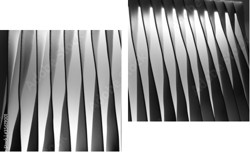lamelle - Zweiteiliges Leinwandbild, Diptychon