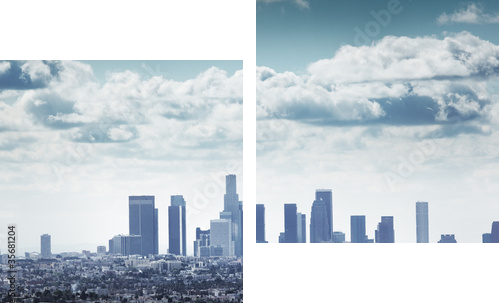 Los Angeles, California - Zweiteiliges Leinwandbild, Diptychon