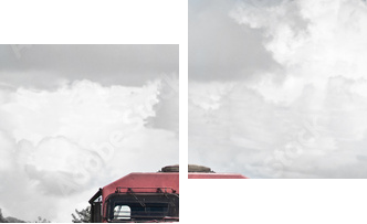 vintage train - Zweiteiliges Leinwandbild, Diptychon