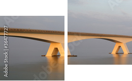 zeelandbrÃ¼cke - Zweiteiliges Leinwandbild, Diptychon